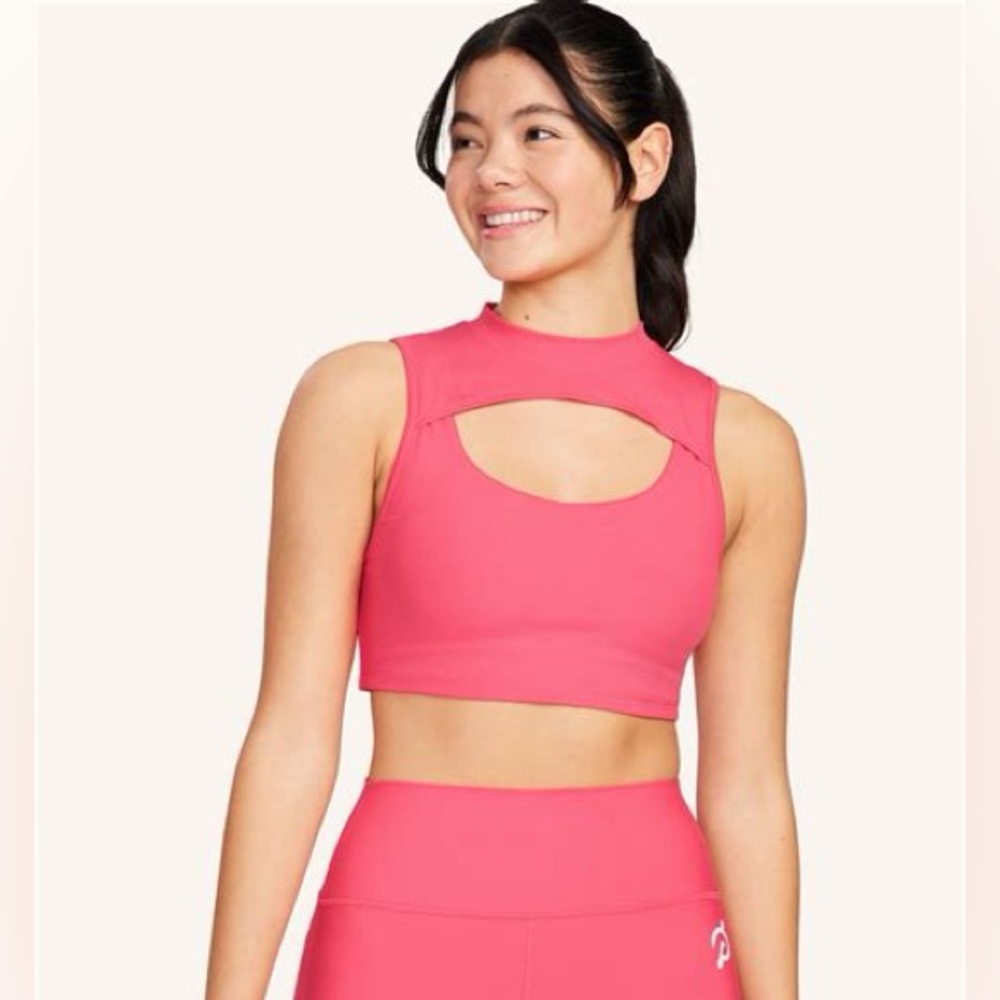 Peloton Vibrant Pink Cutout Sports Bra